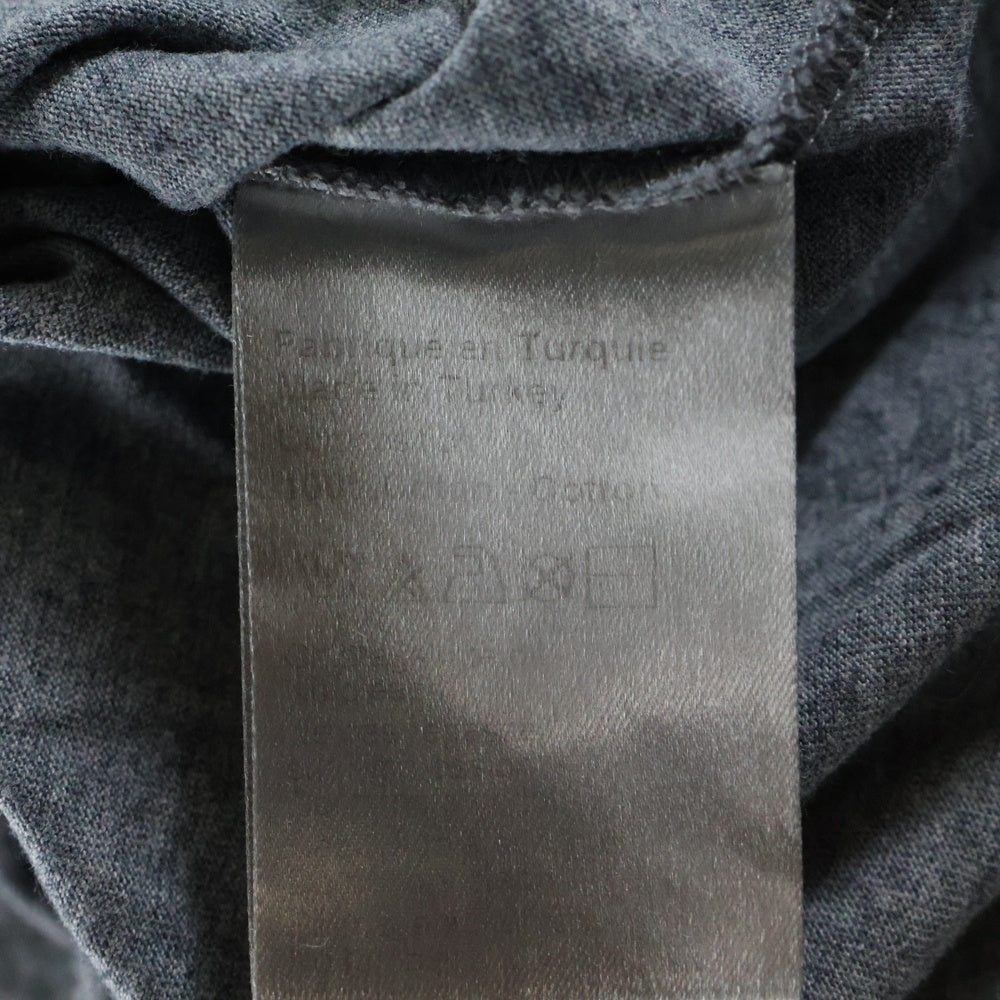 Dior HOMME(ディオールオム) 09AW メッセージプリント コットン クルーネック 半袖Tシャツ カットソー グレー