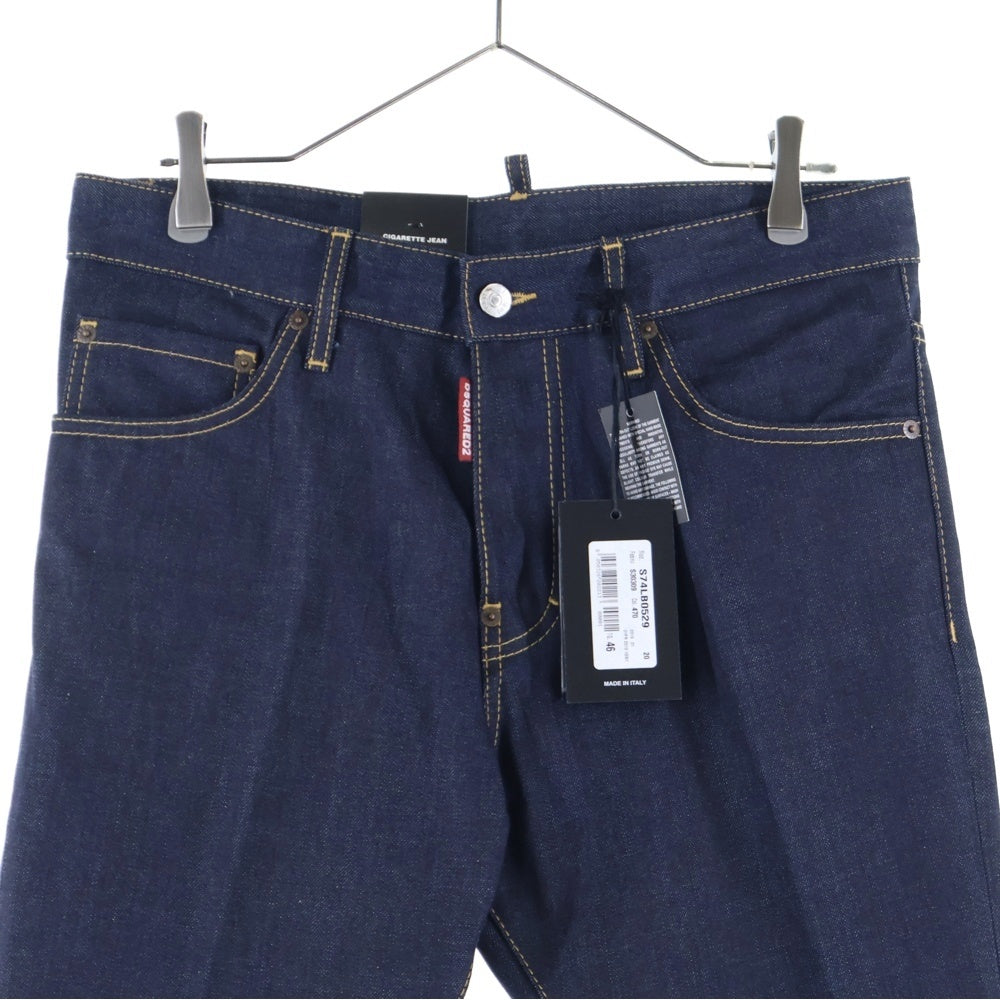 DSQUARED2(ディースクエアード) 19SS CIGARETTE JEAN シガレット スキニー デニムパンツ インディゴ S74LB0529 S30309
