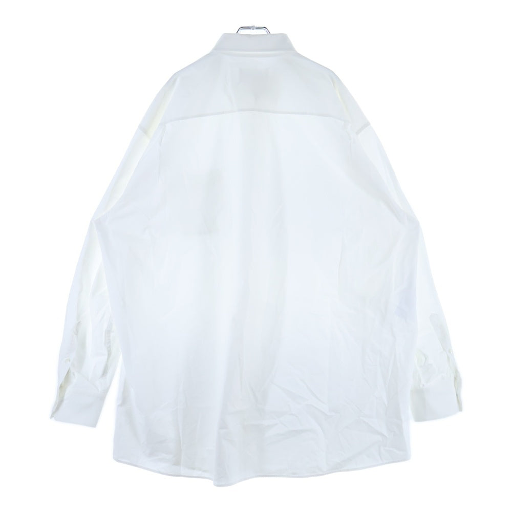 MAISON MARTIN MARGIELA 10(メゾンマルタンマルジェラ) 19AW オーバーサイズ ボタンダウン 長袖シャツ ホワイト S50DL0387 S49616