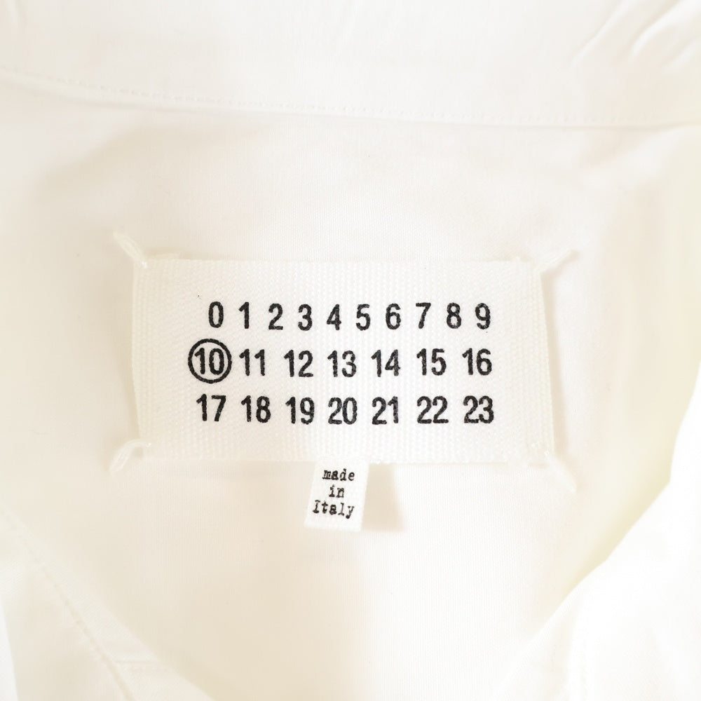 MAISON MARTIN MARGIELA 10(メゾンマルタンマルジェラ) 19AW オーバーサイズ ボタンダウン 長袖シャツ ホワイト S50DL0387 S49616