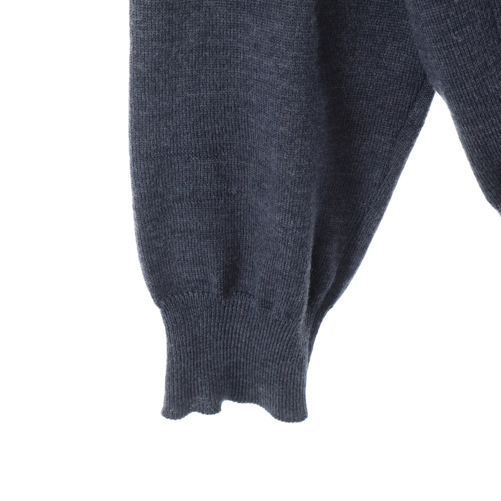 Dior HOMME(ディオールオム) BEE刺繍 Vネック ウール ニット セーター グレー 003M600BT100