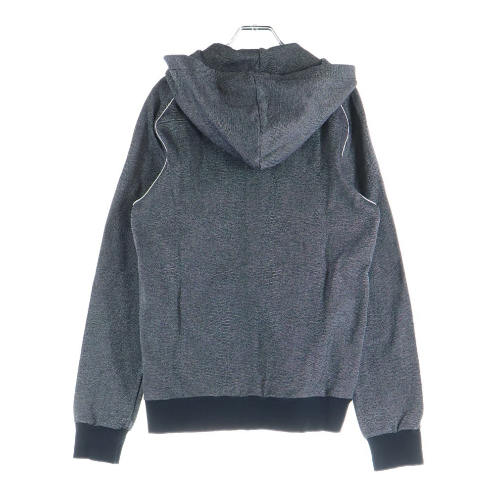 Dior HOMME(ディオールオム) BEEロゴプレート コットン ナイロン ジップアップ パーカー フーディ グレー MDMK00960