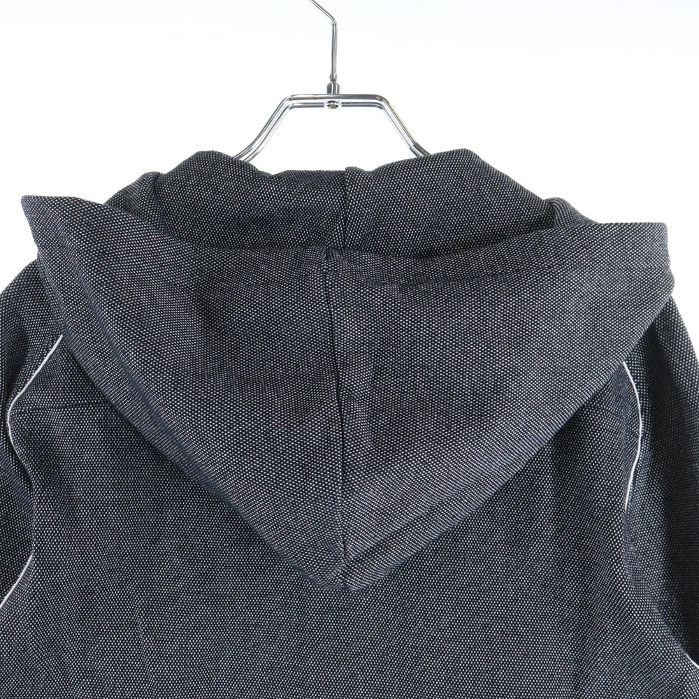 Dior HOMME(ディオールオム) BEEロゴプレート コットン ナイロン ジップアップ パーカー フーディ グレー MDMK00960