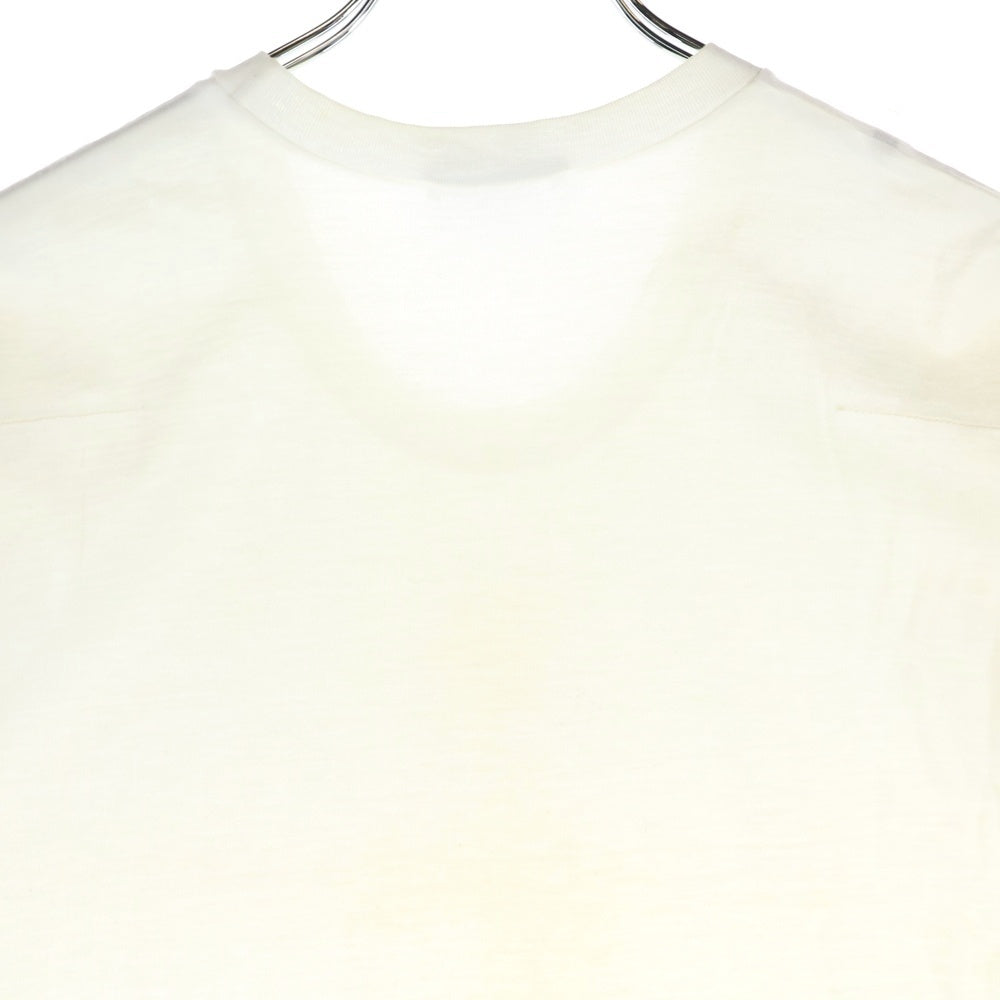 Dior HOMME(ディオールオム) リーフプリント コットン クルーネック 半袖Tシャツ カットソー ホワイト 263J654I1102