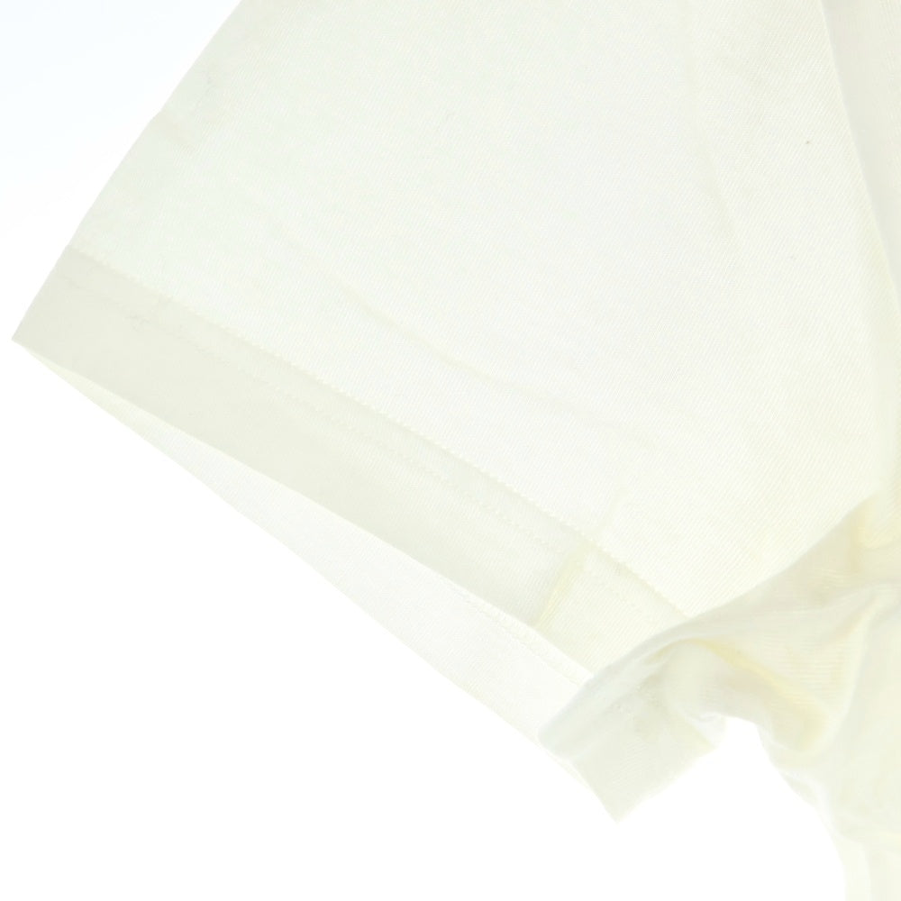 Dior HOMME(ディオールオム) リーフプリント コットン クルーネック 半袖Tシャツ カットソー ホワイト 263J654I1102