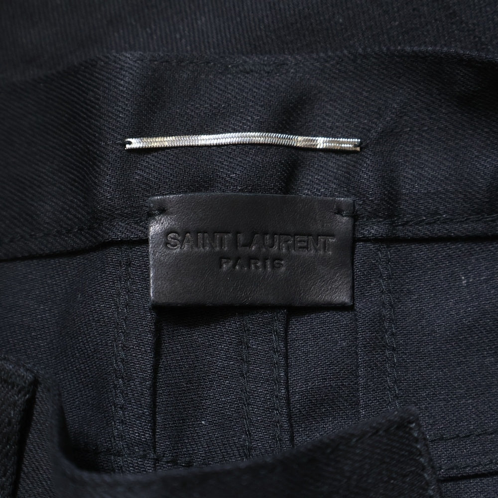 SAINT LAURENT PARIS(サンローランパリ) 14AW エディ期 D01 M/SL-LW ストレッチ スキニーパンツ ブラック 355531 Y859F