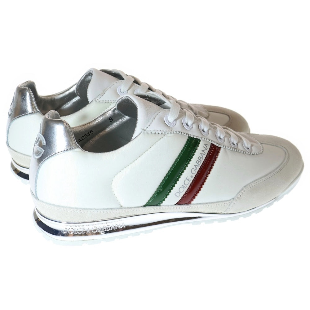 DOLCE & GABBANA(ドルチェアンドガッバーナ) レザー ローカットスニーカー ホワイト CA0345