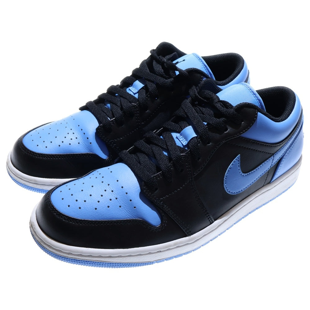 NIKE(ナイキ) AIR JORDAN 1 LOW UNIVERSITY BLUE エアジョーダン1 ローカットスニーカー シューズ ユニバーシティブルー ブラック/ブルー US10.5/28.5cm 553558-041