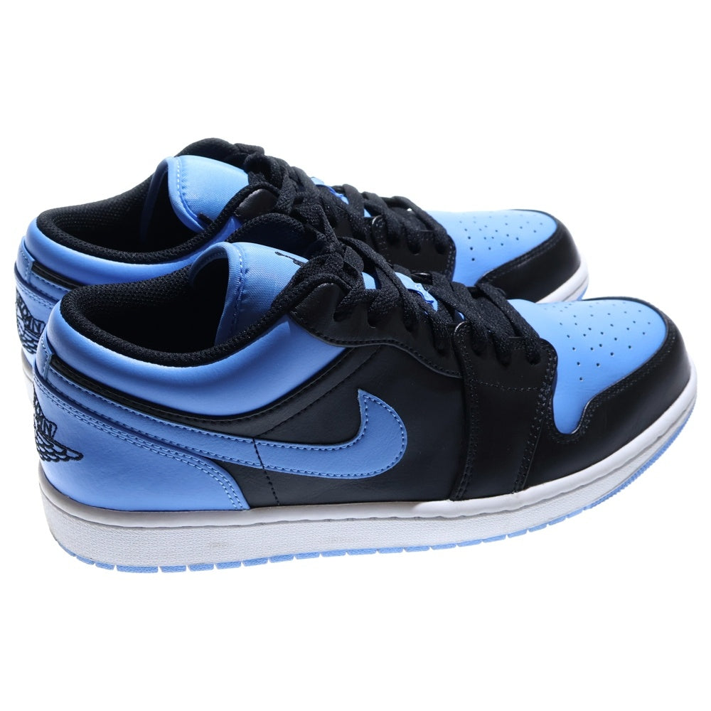 NIKE(ナイキ) AIR JORDAN 1 LOW UNIVERSITY BLUE エアジョーダン1 ローカットスニーカー シューズ ユニバーシティブルー ブラック/ブルー US10.5/28.5cm 553558-041