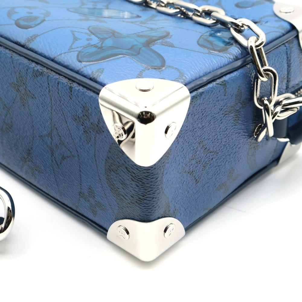 LOUIS VUITTON(ルイヴィトン) LV ソフトトランク アクアガーデン ショルダーバッグ ブルー M22588/RFID