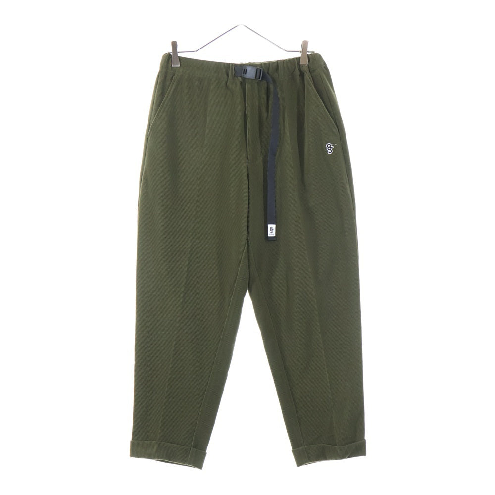 8G SHOOT(エイジシュート) HIGH TENSION CORDUROY CENTER PRESS PANTS ハイテンション コーデュロイ センタープレス パンツ カーキ 8G25-001