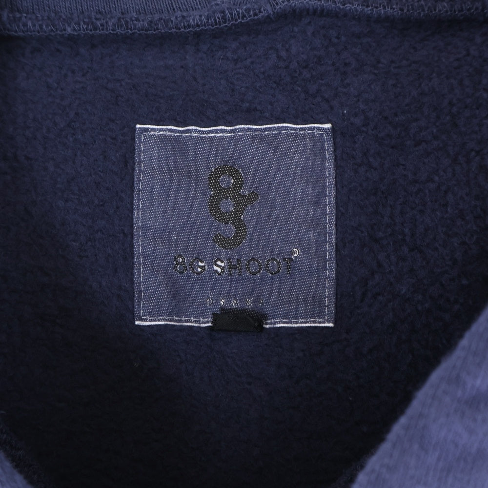 8G SHOOT(エイジシュート) golf PRINT SWEAT HOODIE ゴルフ ロゴプリント スウェットプルオーバーパーカー ネイビー 8G24-030