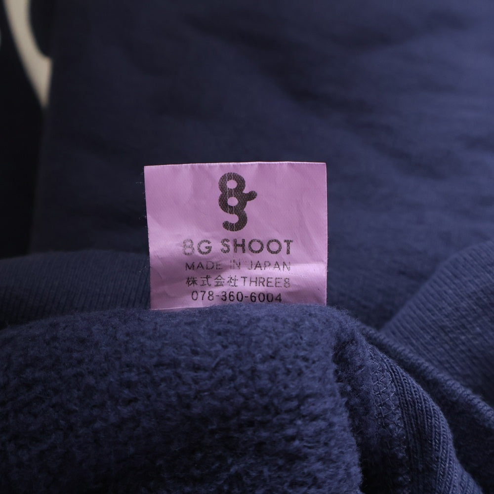 8G SHOOT(エイジシュート) golf PRINT SWEAT HOODIE ゴルフ ロゴプリント スウェットプルオーバーパーカー ネイビー 8G24-030