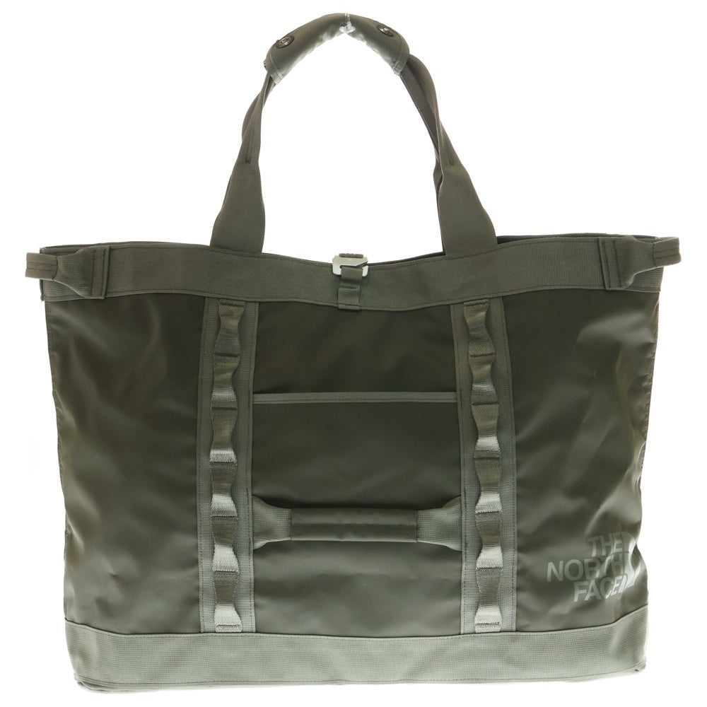 THE NORTH FACE(ザノースフェイス) BC GEAR TOTE L ロゴプリント ソフトラゲージ ギア トートバッグ カーキ NM81463
