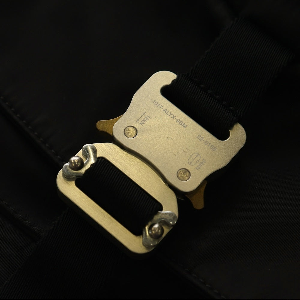 1017 ALYX 9SM(アリクス) ローラー コースター ベルト付き ナイロンバックパック ブラック