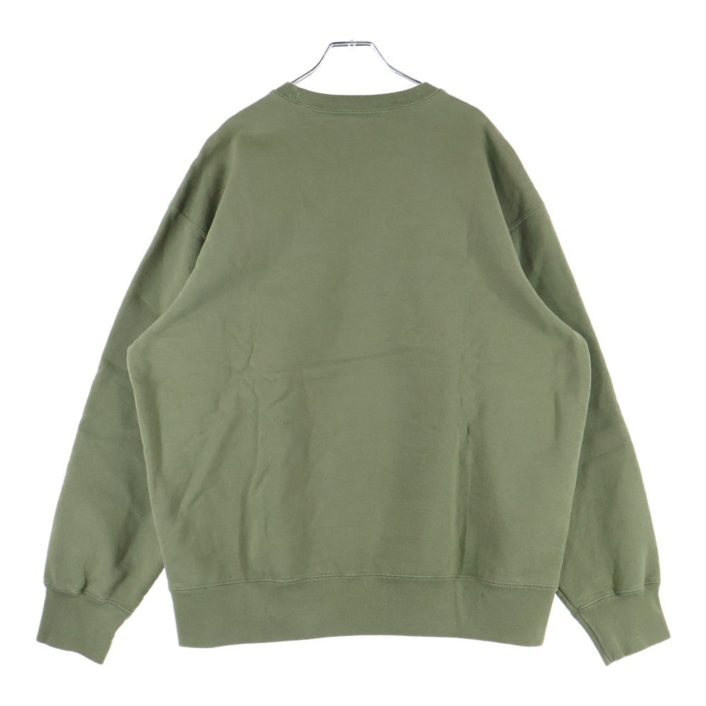 SUPREME(シュプリーム) 21AW ×WTAPS Crewneck ダブルタップス ロゴプリント クルーネックスウェット トレーナー カーキ
