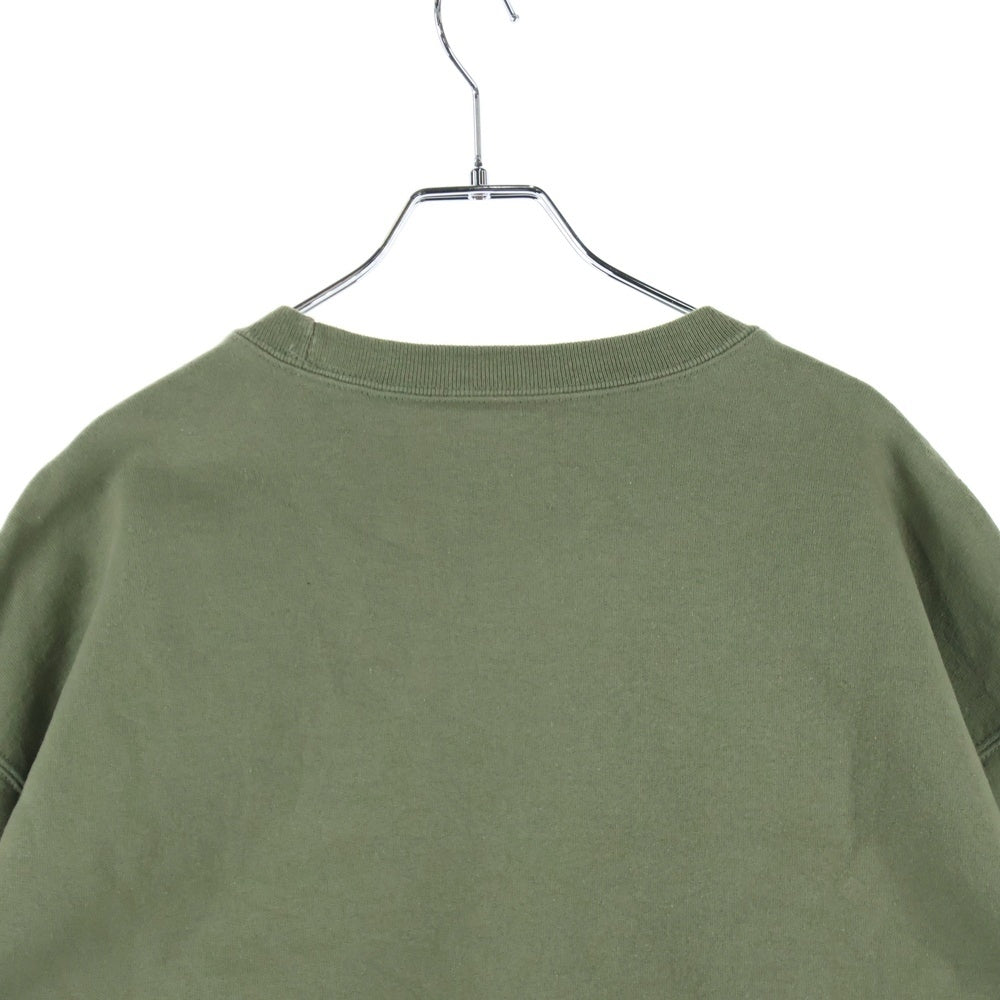 SUPREME(シュプリーム) 21AW ×WTAPS Crewneck ダブルタップス ロゴプリント クルーネックスウェット トレーナー カーキ