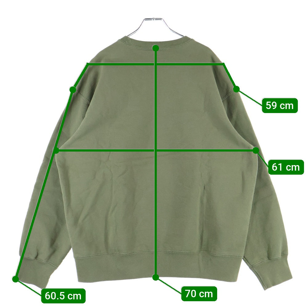 SUPREME(シュプリーム) 21AW ×WTAPS Crewneck ダブルタップス ロゴプリント クルーネックスウェット トレーナー カーキ