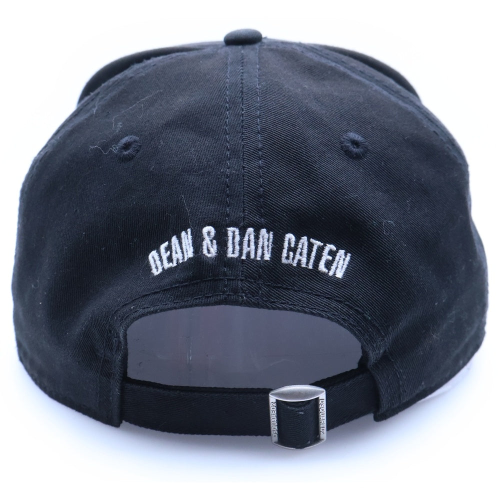 DSQUARED2(ディースクエアード) ロゴ刺?ベースボールキャップ 帽子 ブラック