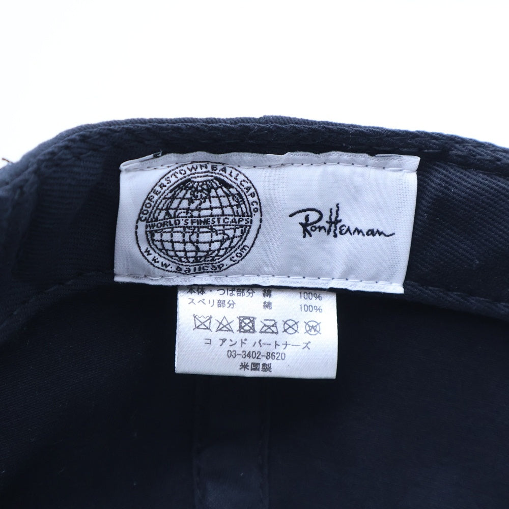 RON HERMAN(ロンハーマン) コットン ベースボールキャップ 帽子 ブラック