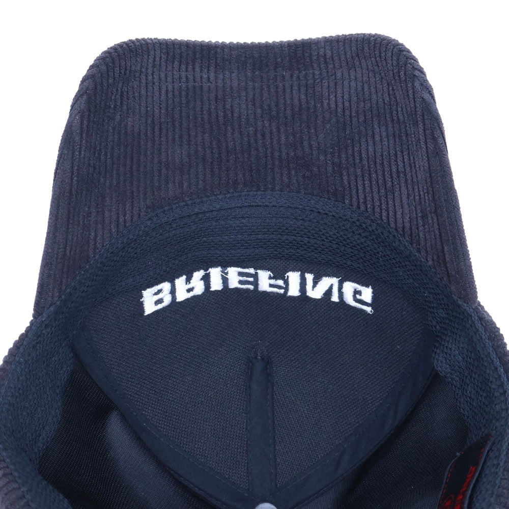 BRIEFING(ブリーフィング) ロゴ コーデュロイ キャップ 帽子 ブラック BRG223M89