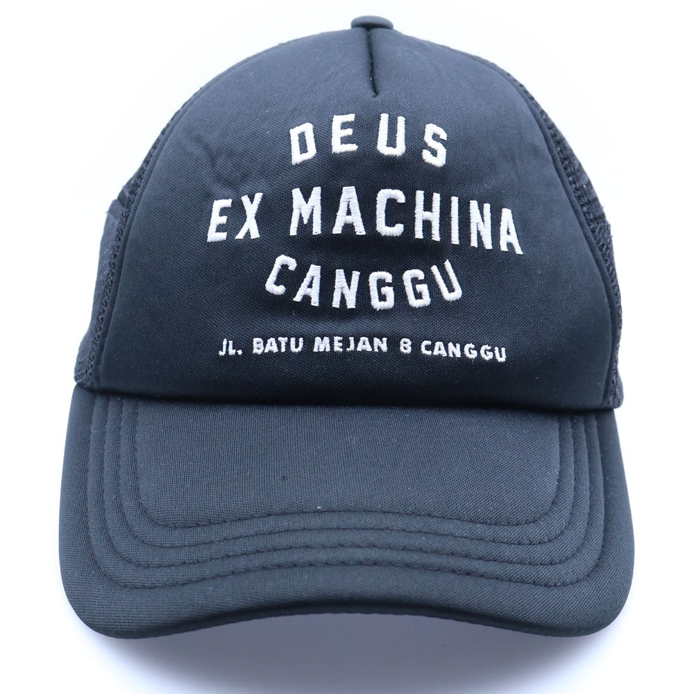 DEUS EX MACHINA(デウスエクスマキナ) ロゴ トラッカーキャップ 帽子 ブラック