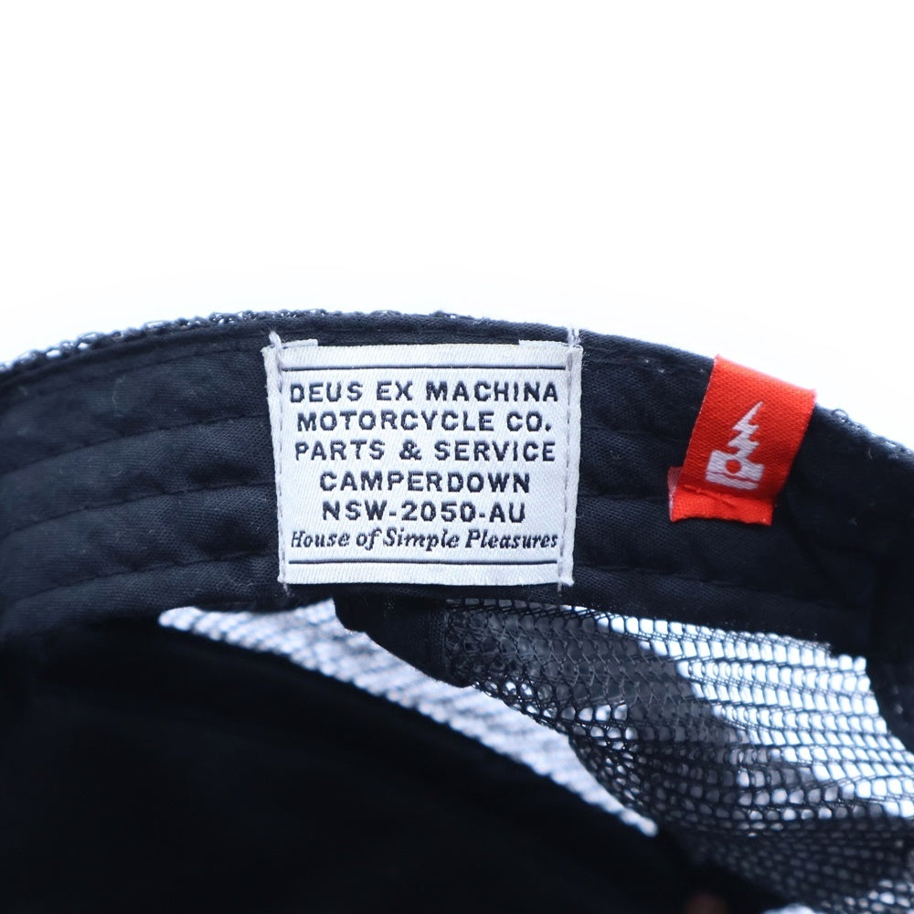 DEUS EX MACHINA(デウスエクスマキナ) ロゴ トラッカーキャップ 帽子 ブラック