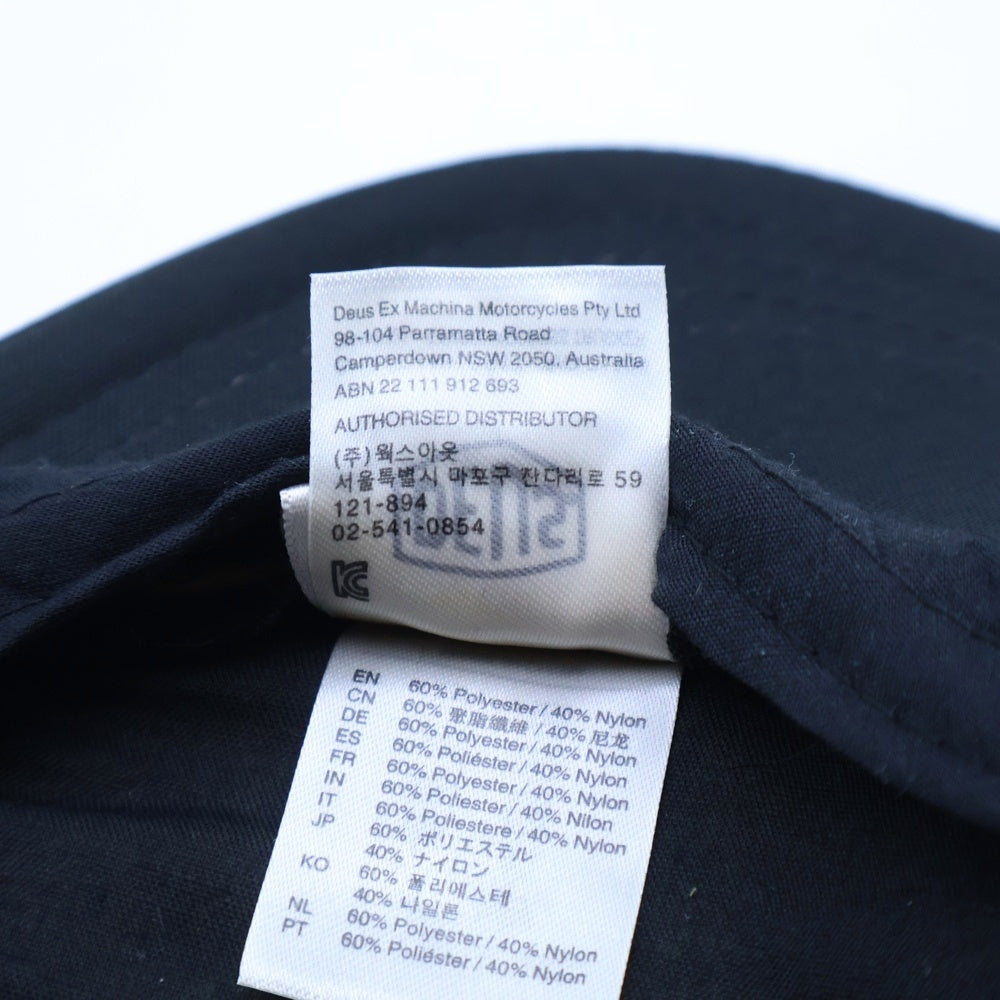 DEUS EX MACHINA(デウスエクスマキナ) ロゴ トラッカーキャップ 帽子 ブラック