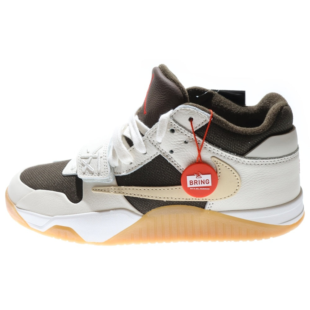 NIKE(ナイキ) ×TRAVIS SCOTT JORDAN JUMPMAN JACK トラヴィススコット ジョーダン ジャンプマン ローカットスニーカー ブラウン US9/27cm FZ8117-100