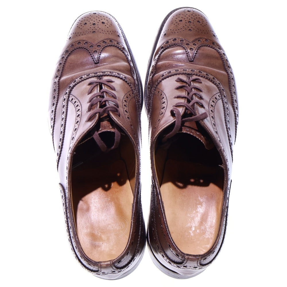 Church's(チャーチ) Custom Grade ウィングチップ メダリオン レザーシューズ 革靴 ブラウン 18UR