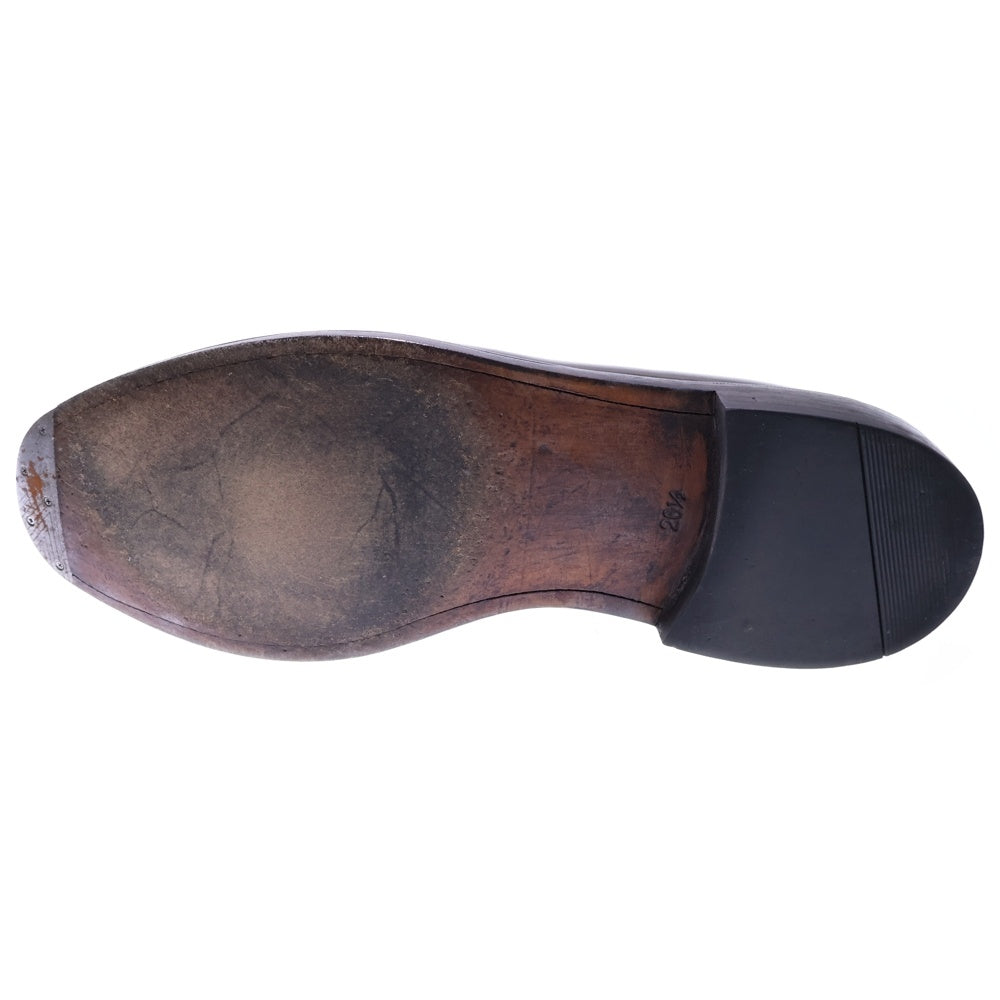 REGAL(リーガル) 水染めシェルコードバン レザーローカットシューズ ブラック W514