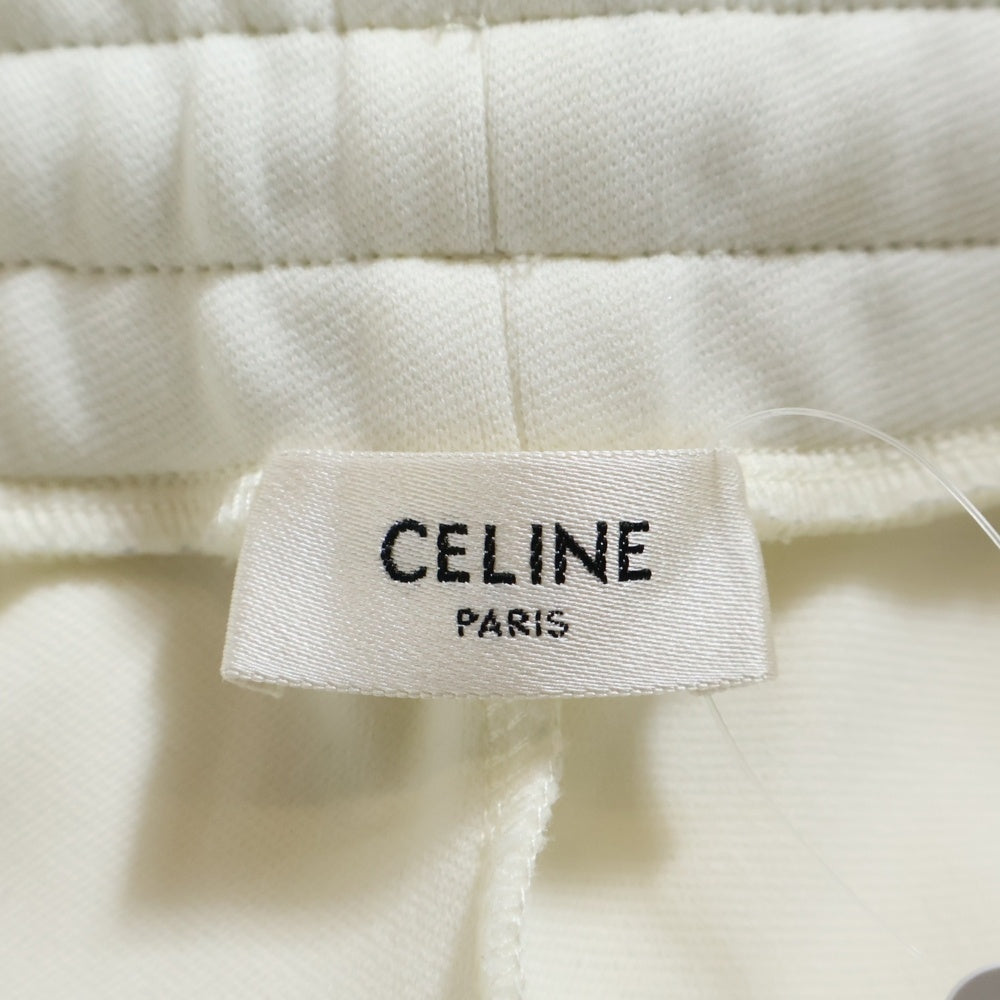CELINE(セリーヌ) 23SS サイドスナップボタン トラックパンツ ホワイト 2Z223225S