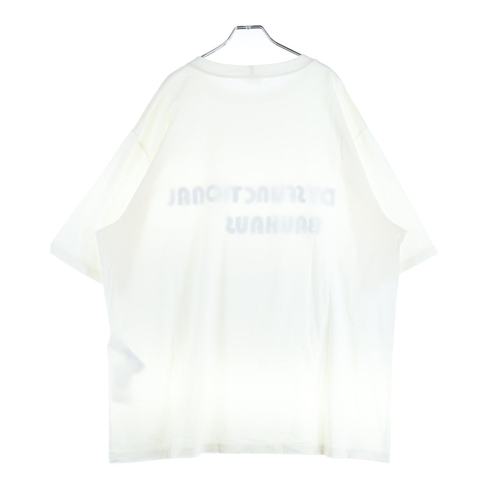 CELINE(セリーヌ) 23SS DYSFUNCTIONAL BAUHAUS プリント クルーネック 半袖Tシャツ カットソー ホワイト 2X38E671Q