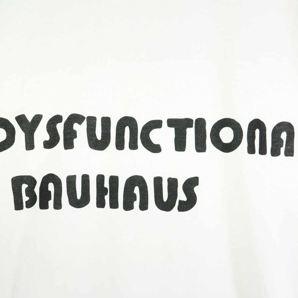 CELINE(セリーヌ) 23SS DYSFUNCTIONAL BAUHAUS プリント クルーネック 半袖Tシャツ カットソー ホワイト 2X38E671Q