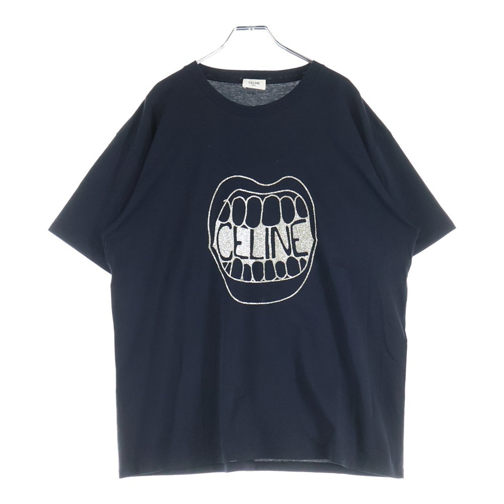 CELINE(セリーヌ) 21SS MIYASHITA PARK POP UP STORE限定 ミヤシタパークストアー限定 プリント 半袖Tシャツ カットソー ブラック 2X675501F