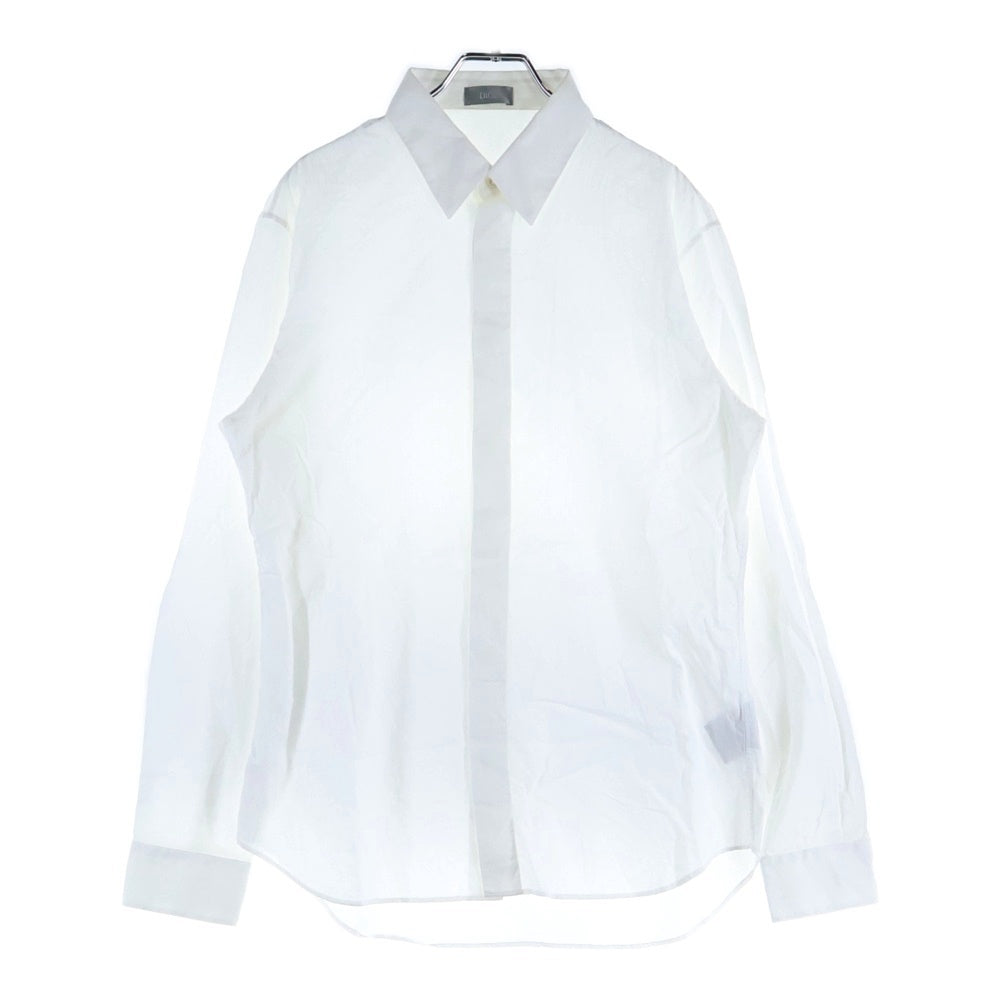 DIOR(ディオール) オブリーク総柄 コットン長袖シャツ ホワイト 013C502A4743