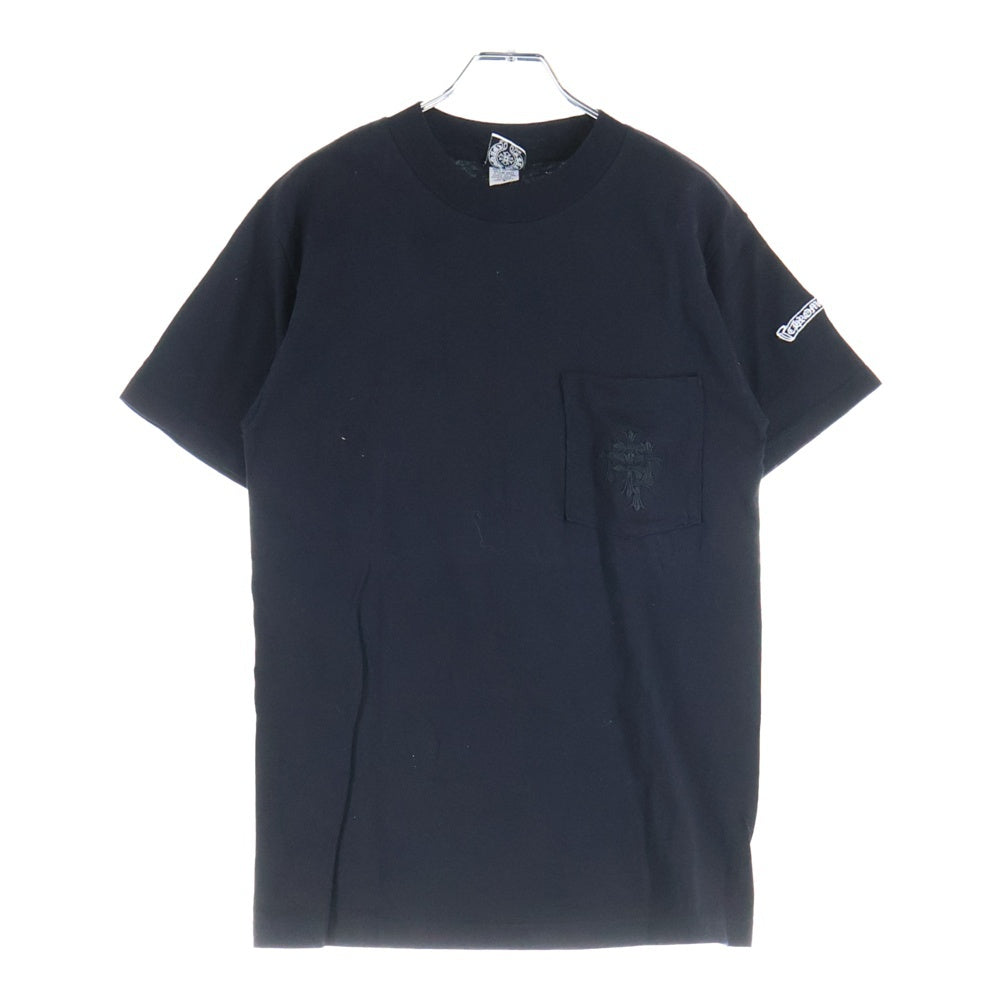 CHROME HEARTS(クロムハーツ) OLD オールド フロントポケット セメタリーパッチ クルーネック半袖Tシャツ カットソー ブラック