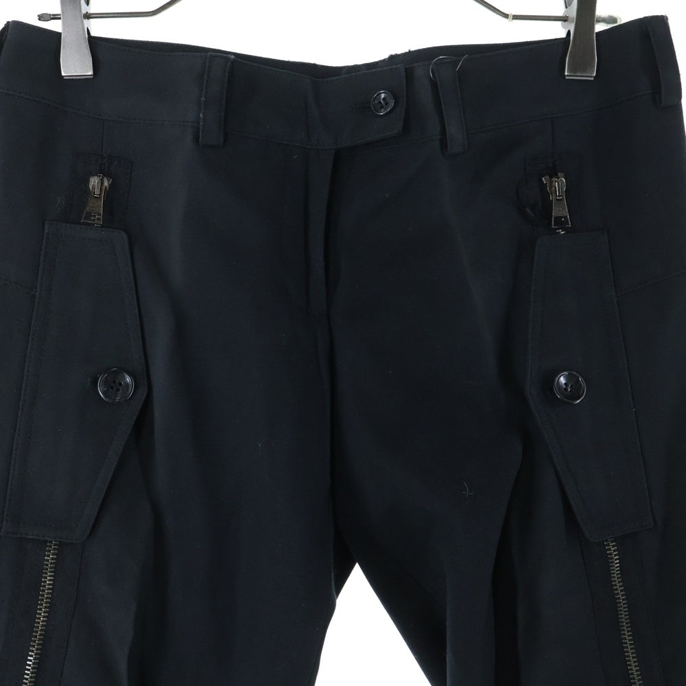 ニールバレット NEIL BARRETT ジップ カーゴ スリム パンツ 黒 46 国内