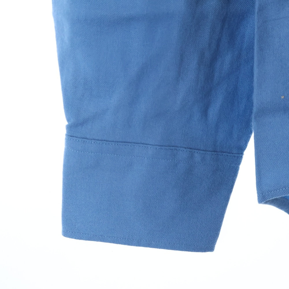 DRIES VAN NOTEN(ドリスヴァンノッテン) フロントポケット レギュラーカラー 長袖シャツ ブルー 3652-2010