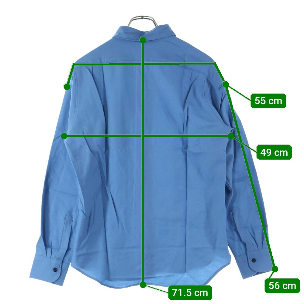 DRIES VAN NOTEN(ドリスヴァンノッテン) フロントポケット レギュラーカラー 長袖シャツ ブルー 3652-2010