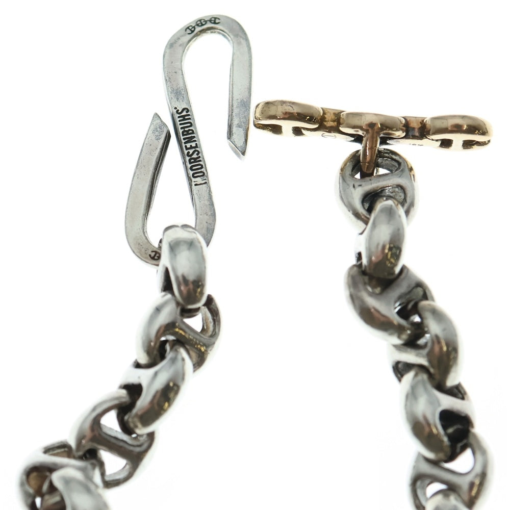 HOORSENBUHS(ホーセンブース) ×Ron Herman 10MM OPEN-LINK DIAMOND WALLET CHAIN ロンハーマン別注 K18コンビ オープンリンク ブラックダイヤモンド ウォレットチェーン