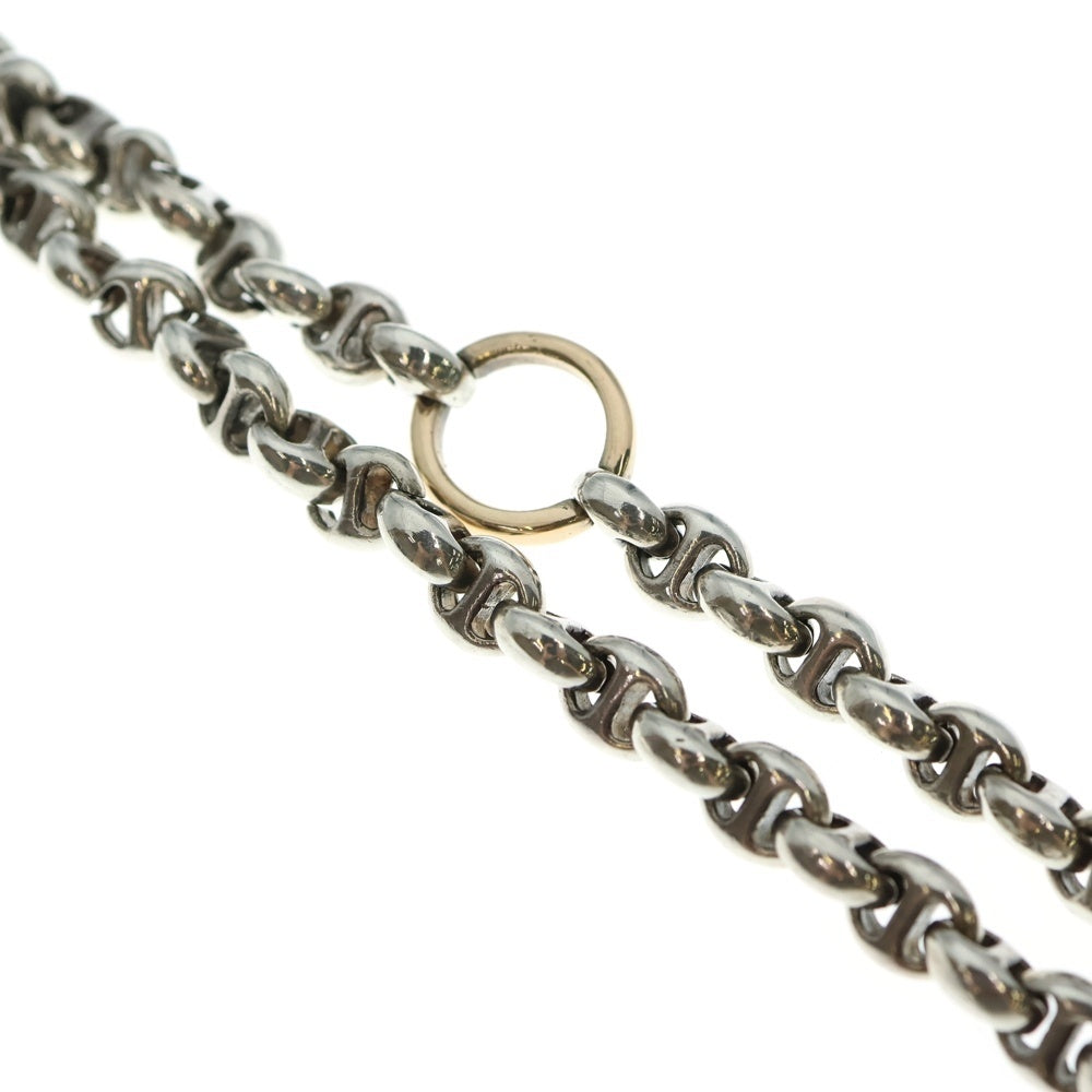 HOORSENBUHS(ホーセンブース) ×Ron Herman 10MM OPEN-LINK DIAMOND WALLET CHAIN ロンハーマン別注 K18コンビ オープンリンク ブラックダイヤモンド ウォレットチェーン