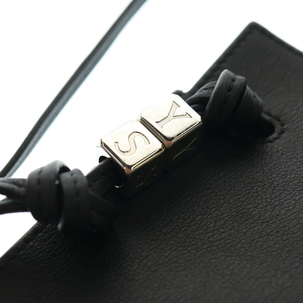 LOEWE(ロエベ) アナグラム ダイスポケット クラシックカーフ レザー ショルダーバッグ ブラック C630R12X01