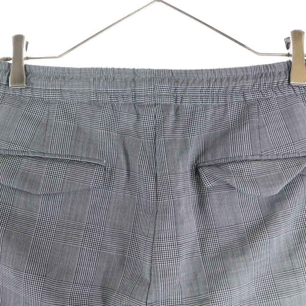 DIOR(ディオール) 21SS ドローストリング チェック スラックス ロングパンツ グレー 113C122A4995