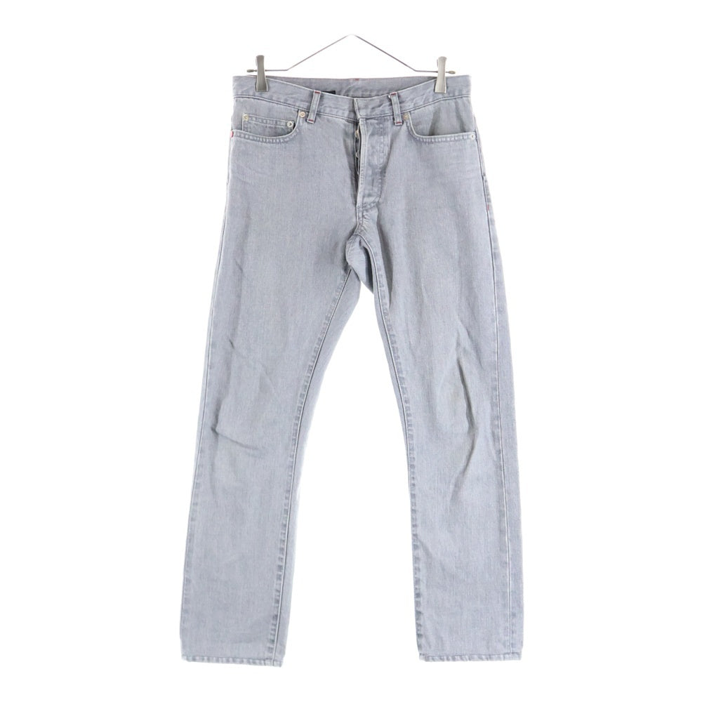 Dior HOMME(ディオールオム) ボタンフライ ストレート デニムパンツ グレー 763D064TX997