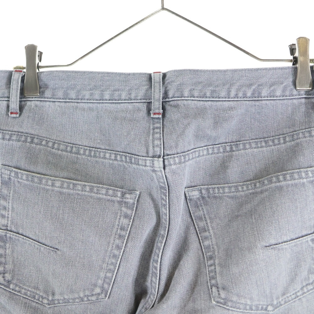 Dior HOMME(ディオールオム) ボタンフライ ストレート デニムパンツ グレー 763D064TX997