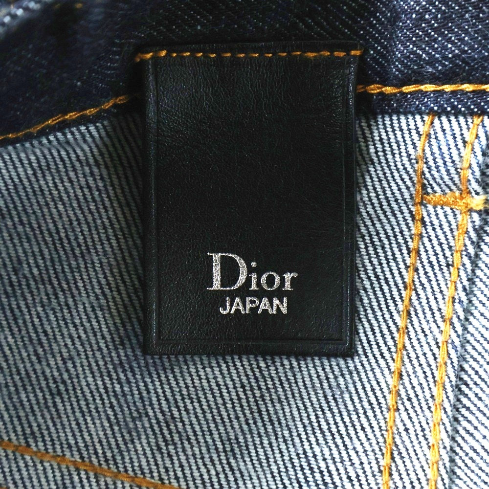 Dior HOMME(ディオールオム) ボタンフライ ストレート デニムパンツ インディゴ 433D020TY111