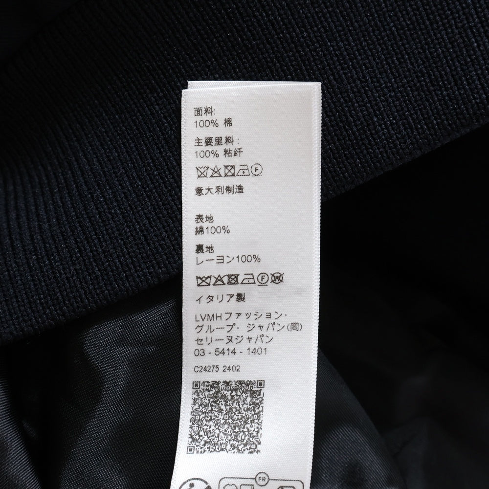 CELINE(セリーヌ) 24AW トリオンフ ブルゾン コットンツイル ジップアップ フーデッド ジャケット ネイビー 2W96C208R.07MR