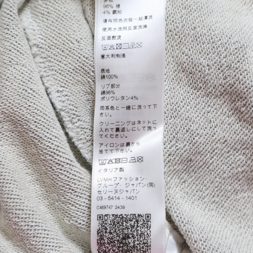 CELINE(セリーヌ) 24SS ゴシックロゴ刺繍 スウェット プルオーバーパーカー グレー RY08M670Q.08BQ