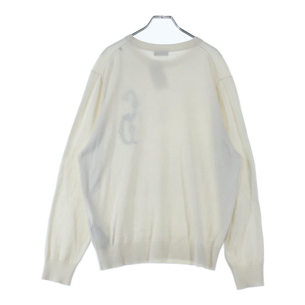 DIOR(ディオール) 23AW CDインターレース クルーネック ニットセーター グレー 343M640AT721